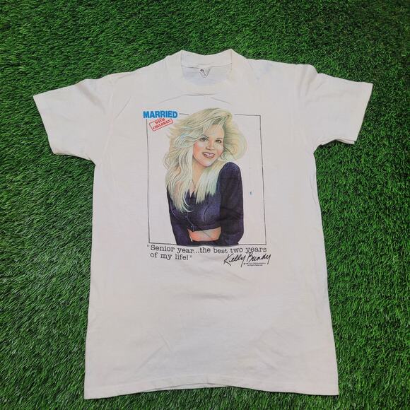 RARE VTG 1987 Married with Children Shirt Mens S  Kelly-Bundy Single Stitch USA - Picture 1 of 15